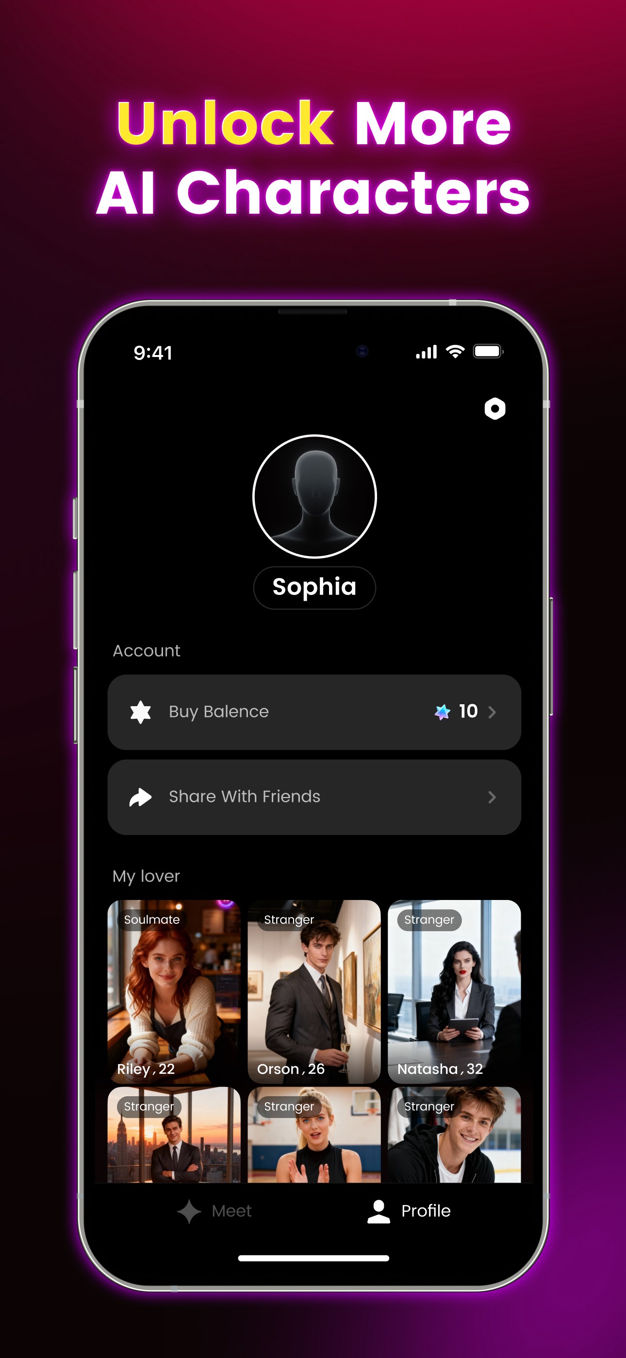 Unlock More AI Characters